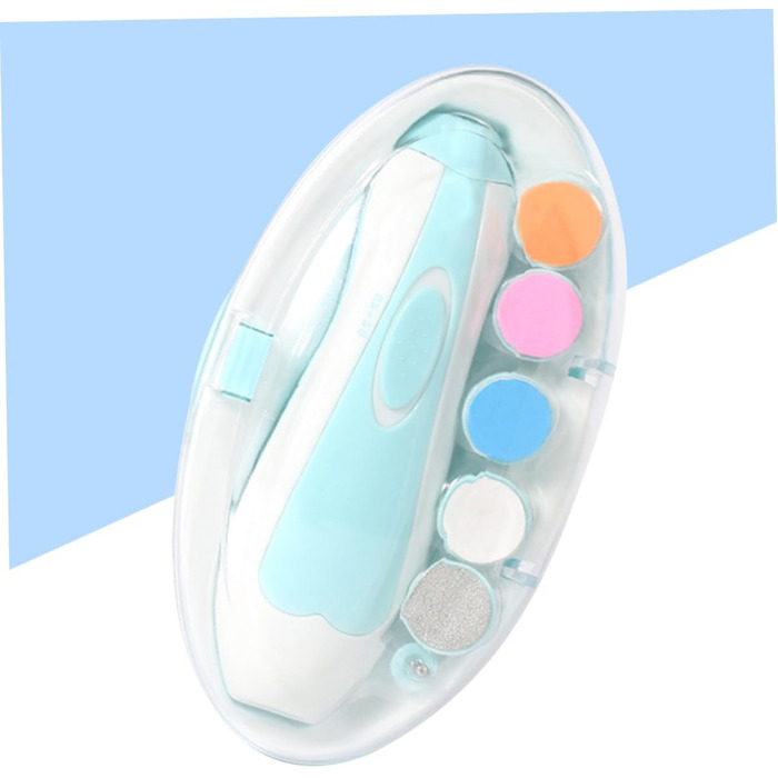 Електричний триммер для нігтів Milisten для котів та собак з LED-підсвіткою, тихий мотор, безпечна догляд, блакитний колір