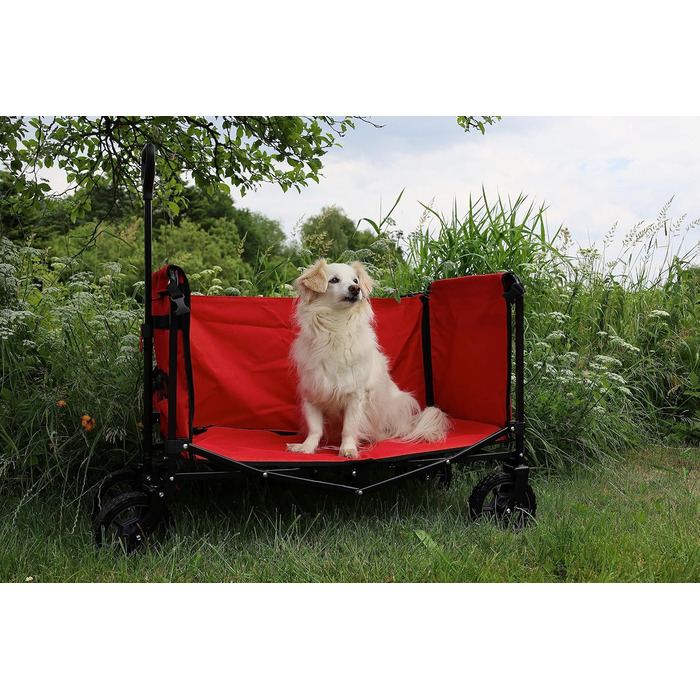 FROSAL Візок для собак Бруно сірий складний | Транспортний візок для собак з легким доступом