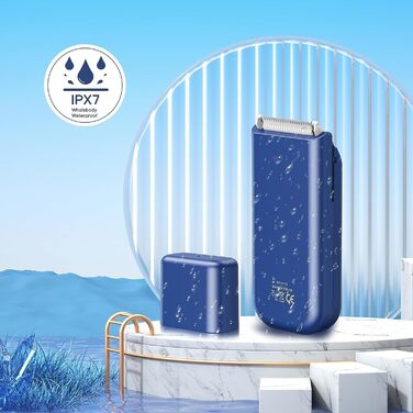 Електричний міні-набір для догляду за котами, акумуляторний, Type C, бездротова машинка для стрижки шерсті котів з матовим покриттям, легка, для кошенят/цуценят/кроликів/маленьких тварин, блакитний