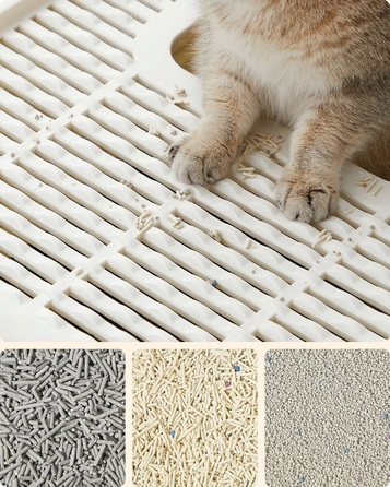 Закритий лоток-туалет для котів Feandrea від Songimcs, 54,3 см x 42,5 см x 37,8 см