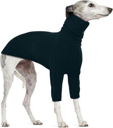 Пуловер з коміром-стійкою Windhund для собак середніх розмірів, тепла зимова куртка, ідеально підходить для Lurchers, Dog Sweatshirt (L, Темно-зелений)