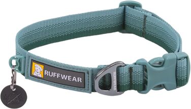 Нашийник для собак Ruffwear Front Range, регульований, м'який, з V-кільцем, зелений River Rock, 35-51 см