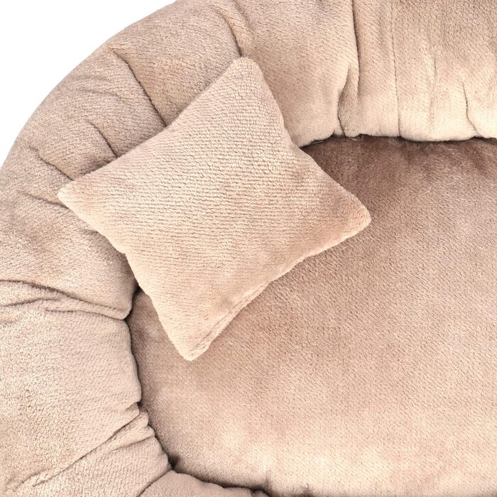 Ліжко для собак Lily для маленьких собак - подушка для собак з тканини Sorisso - м'яка, довговічна, зносостійка, міцна (M, Бежевий)