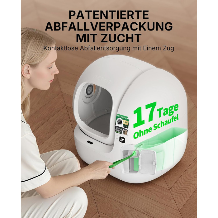 PETKIT Purobot Max Pro 2 - самоочисний лоток для котів з камерою та AI-моніторингом здоров'я, для кількох котів