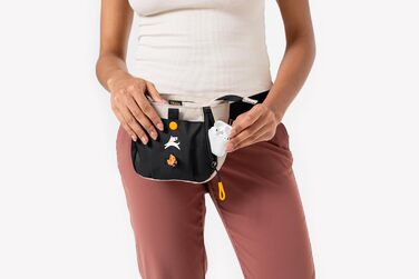 ОлліДог Backcountry Tagestasche - сумка для ласощів та відходів для собак, з кліпсою на пояс, Raven S'25