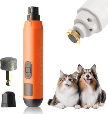 Електричний шліфувальник для собак Profi Krallenschleifer: тиха шліфувальна машинка з LED, 5 режимів, для професійного та домашнього догляду за нігтями