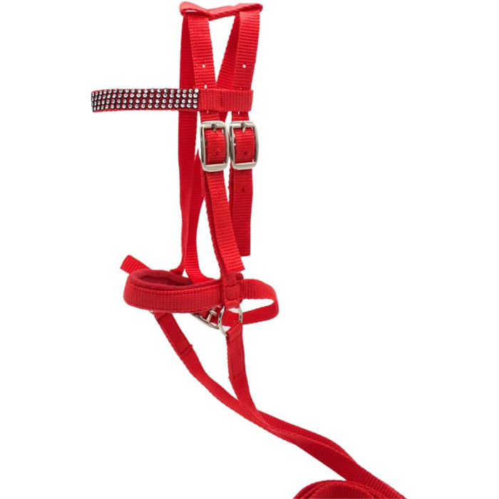 PFIFF Trenzaum 'Lotty' для іграшкових та дерев'яних коней, іграшкова вуздечка, розмір універсальний (червоний)