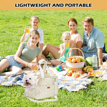 Транспортна сумка для собак та котів до 5 кг – переноска для маленьких тварин, складна, дихаюча, з ременем безпеки, ідеальна для прогулянок, подорожей та авто (35x25x15,5 см)