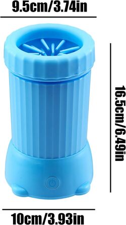 Автоматичний мийка для лап собак та котів, USB, блакитна