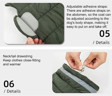 Водонепроникний зимовий теплий халат для собак з флісовою підкладкою, для маленьких, середніх та великих собак