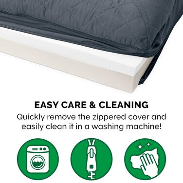 Гірчичне собаче ліжко Furhaven з гелевим шаром, стиль софи, знімний чохол, розмір L (91 x 69 x 17 см)