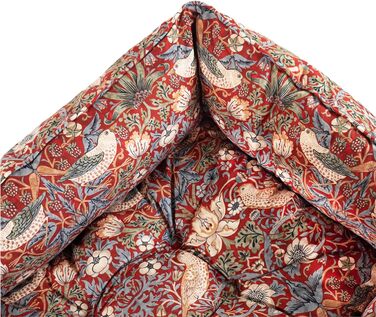 Клітинка для собак Rosewood x Morris & Co. з принтом William Morris (Erdbeerdieb Burgandy, Small), велика, з антиковзким дном, миється