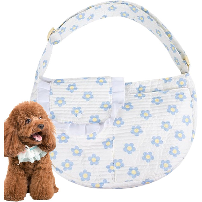 Транспортна переноска для котів та маленьких собак, блакитна, 15 x 15 x 5 см