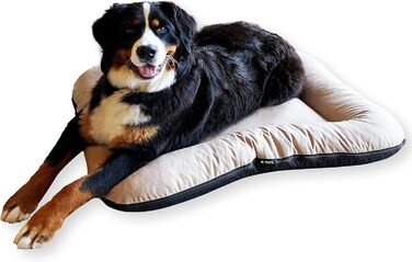 Клео - лежанка для собак середніх розмірів, 90x70 см, бежева, знімний чохол, водонепроникна, для собак великих порід