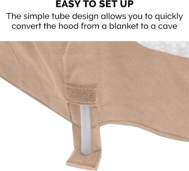 Ортопедичне ліжко для собак Furhaven середнього та малого розміру, 66 см, знімний, пральний чохол, для собак до 13,6 кг – Sherpa & Wildleder Snuggery – Блакитний, 66 см (імітація овечої вовни та велюр, кремовий, 112 x 112 x 7.6 см)