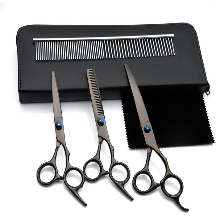 Набір професійних ножиць для грумінгу домашніх тварин 6/7 дюймів з нержавіючої сталі, безпечні та гострі