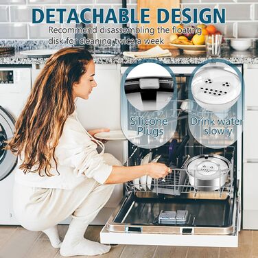 Миска для собак Slow Feeder з гелевими вставками, запобігає ковтання, великі миски для собак, аксесуари для собак, покращує травлення (миска для води)