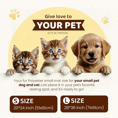 М'яке ліжко для котів, 60x45 см, плюшеве, для котів та маленьких собак, 2 в 1, тепле гніздо, ліжко-мішок, ковдра для котів, миється, розмір 91x71x3 см