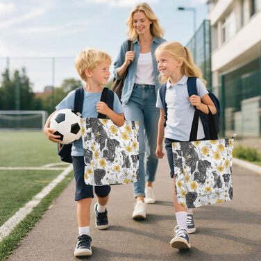 Дитяча сумка-переноска для собак Стаффордширського бультер'єра, легка, багаторазова, з блискавкою, для коледжу, шопінгу, пляжу, кольори веселки