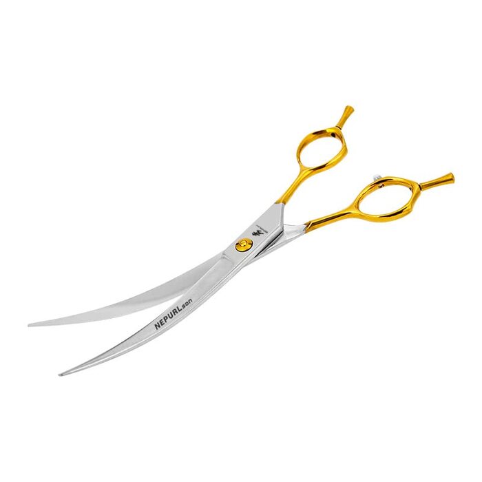 Професійний набір ножиць для грумінгу домашніх тварин 19,1 см (прямі, зігнуті, для вирівнювання), сталь VG10