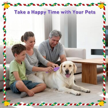 Щітка для грумінгу собак золотистих пуделів, щітка для пуделів, щітка для собак з маленькими гумовими наконечниками, аксесуари для Golden Doodle, гребінець Dematting з довгими зубцями для довгошерстих собак (великий)