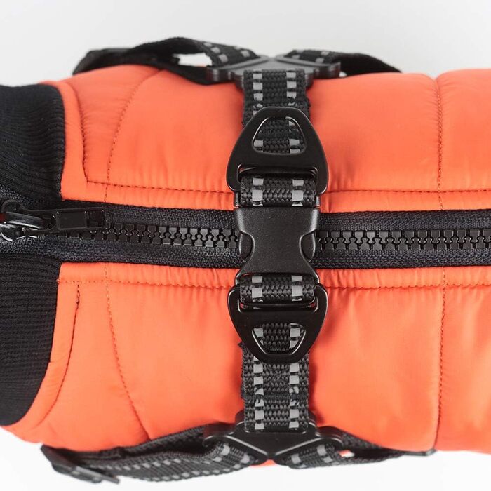 Водонепроникний теплий одяг для собак з інтегрованим шлейкою: тепла жилетка для цуценят та собак середніх розмірів