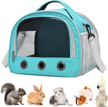Транспортний бокс для котів, кроликів та морських свинок 30x27x21 см, з плечовим ременем, м'який, для кошенят, кроликів, морських свинок