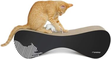 Котячий будиночок myKotty VIGO – міцний когтетоп для котів, 71x21x25 см, чорний