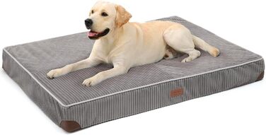 Ортопедичне ліжко для собак FUKUMARU - 91x56x9 см, зелене, з водонепроникним шаром, антиковзаюче, м'яке, для комфортного сну