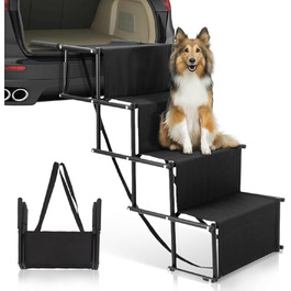 Східці для собак PiuPet - складані, для великих та маленьких собак, водонепроникні, з ПВХ, для безпечного та комфортного підйому в авто
