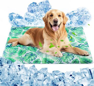 Кілим-охолоджувач для собак та котів Ninonly 50 x 65 см. Самостійно охолоджуючий, з нетоксичним гелем, вологостійкий, для дому та вулиці