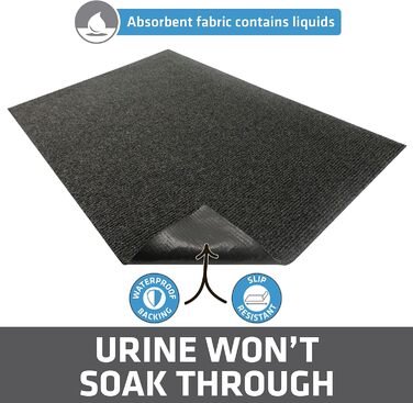 Килимок Drymate Original для котячого туалету: захист від бруду, сечі, машинне прання, США, з перероблених матеріалів