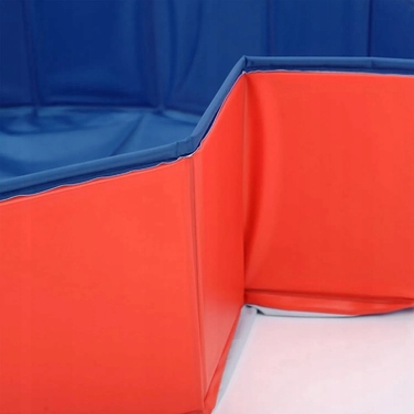 Складальний басейн для собак, червоний, 160 x 30 см, ПВХ