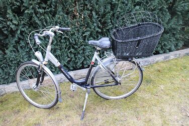 Корзина для велосипеда Marcus Weidenhandel для собак та інших тварин, чорна, XXL, з металевою сіткою