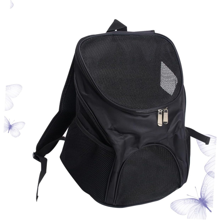 Рюкзак-переноска для собак Kisangel: чорний, дихаючий, для маленьких собак, для подорожей та прогулянок