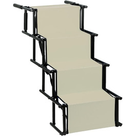 Сходинки для собак: 4 сходинки для авто, ліжка, дивану. Зручні, легкі, стабільні, до 75 кг, бежеві