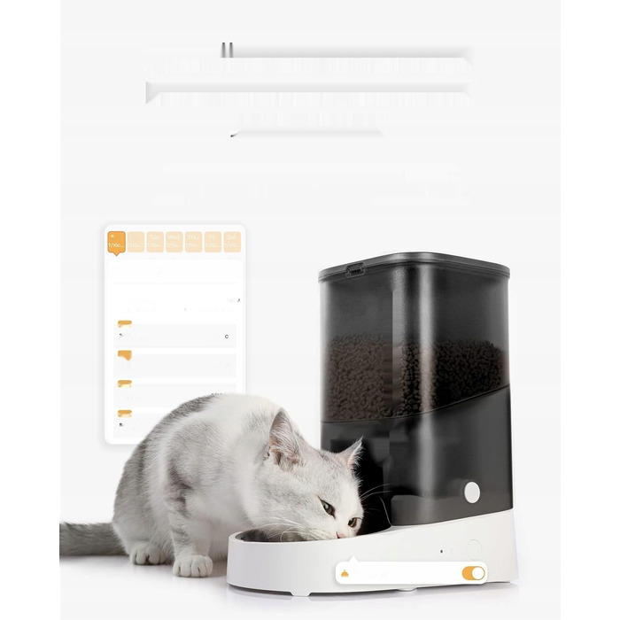 Автоматичний годувальник для котів та собак PETKIT, 2.4G WiFi, 3 л