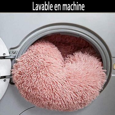Ортопедичне ліжко для собак великих порід, XL, плюшеве, 110/120 см, з подушкою, миється