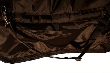 Зимова попона для коня Saddlery4U, Ripstop 1200D, 400 г утеплювач, високий захист шиї, бірюзово-чорна