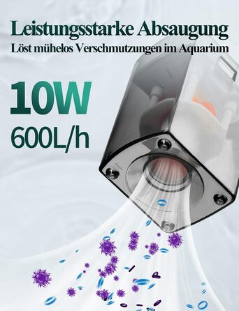 Акваріумний фільтр Boxtech Interner 6W: 4-в-1, тихий, регульований, 450 л/год, для акваріумів 70-150 л