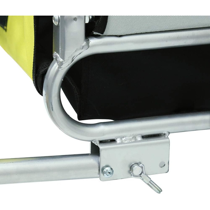 Причіп для собак на велосипед 3в1, переноска для тварин, причіп-трансформер для велосипеда та джоггінгу, до 40 кг (137 x 73 x 90 см, жовто-сірий)