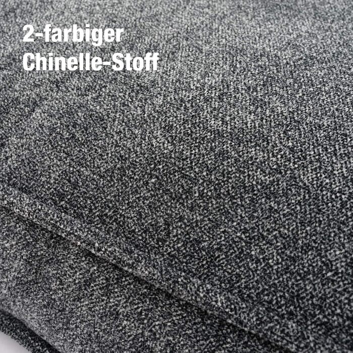 JAMAXX Преміум подушка для собак ортопедична, 120x90 см, сіра, знімний чохол з Chinille