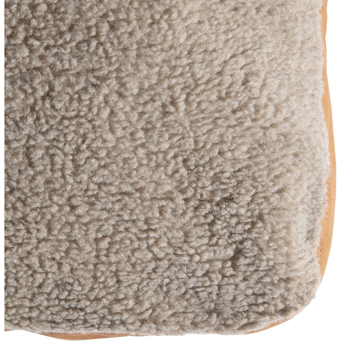 Лягушкове ліжко для собак Carhartt Firm Duck, міцний канвас, водонепроникна підкладка, середній розмір, камуфляж Asphalt Duck, колір Carhartt Brown (Sherpa Top), розмір 89 x 69 x 10 см