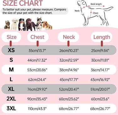 Зимовий теплий одяг для собак великих порід: куртка, плащ, комбінезон від OUOBOB. XXXL, водонепроникний, з D-рингом, для Лабрадора, BerryPink