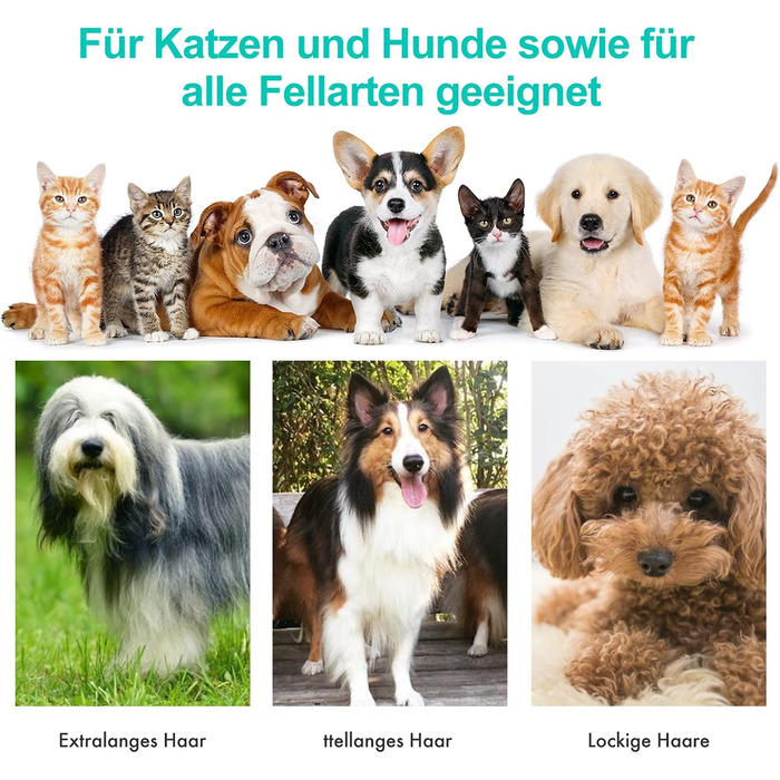 Набір для догляду за тваринами Neabot P1 Pro з пилососом для шерсті, професійні ножиці та леза для собак, котів та інших тварин, сірий перламутровий