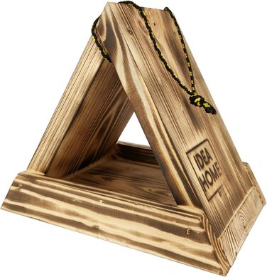 Дім для птахів IDEA HOME з дерева на ланцюгу, годівниця для птахів, підходить для цілорічного годування