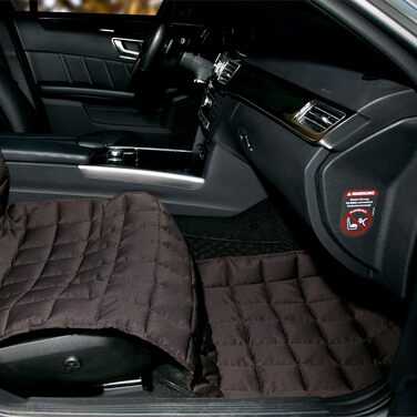 Автокрісло Doctor Bark для пасажирського сидіння - захисна накидка преміум-якості, підходить для всіх авто/SUV (Коричневий)