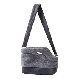 Сумка-переноска для собак та котів до 3 кг, сірого кольору (S)