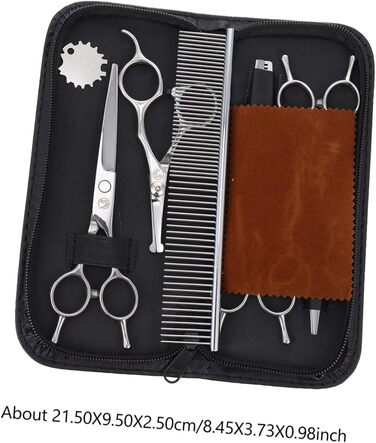 Набір професійних ножиць для грумінгу тварин з нержавіючої сталі