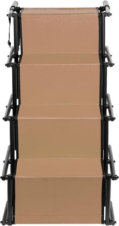 Рампа для собак Homewell - розкладна, до 70 кг, регульована, для маленьких, середніх та великих собак, легка у зберіганні (колір: коричневий)